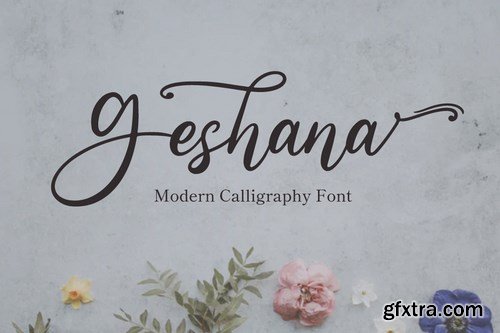 Geshana - Wedding Font