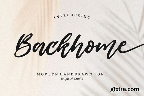 Backhome Brush Font