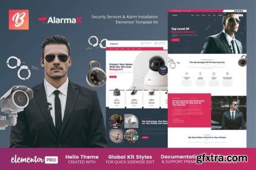 ThemeForest - Alarmax v1.0.0 - Security Services Alarm Installation Elementor Template Kit - 31888871