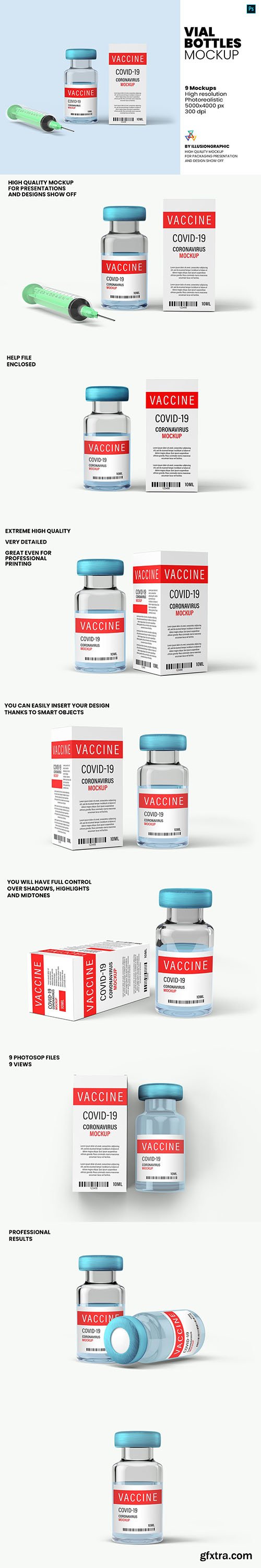 CreativeMarket - Vial Bottles Mock Up - 9 views 5909129