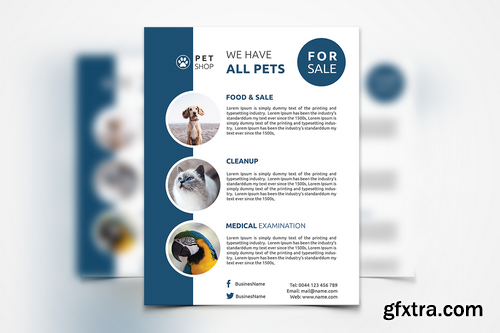 024 - Pet Shop Flyer Template