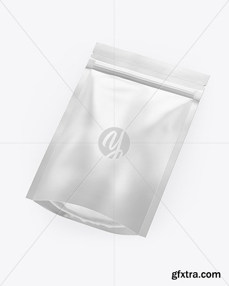 Matte Metallic Stand-Up Pouch Mockup 82352