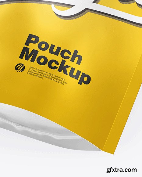 Matte Metallic Stand-Up Pouch Mockup 82352