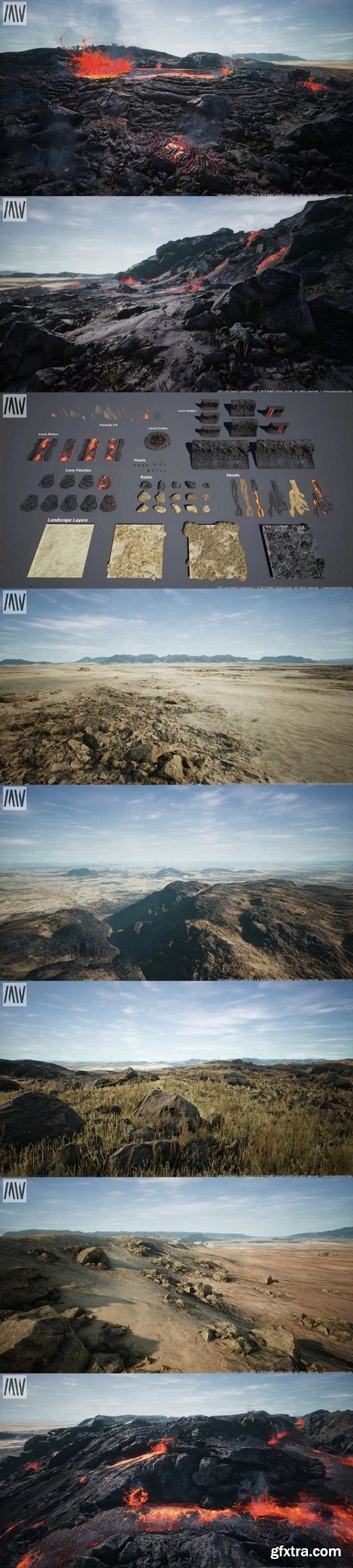 Lava Desert Landscape