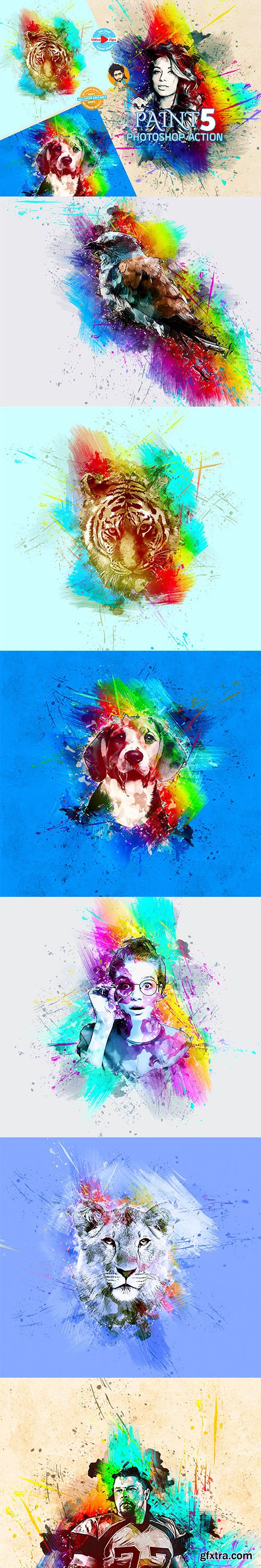 CreativeMarket - Paint Photoshop Action 6102268