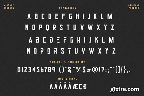 Vintage Technos Font