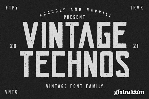 Vintage Technos Font