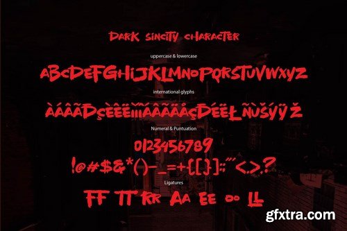 DARKSINCITY - Display Font