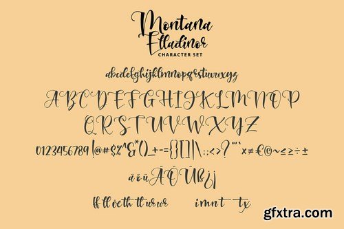 Montana Elladinor Unique Handlettering Script