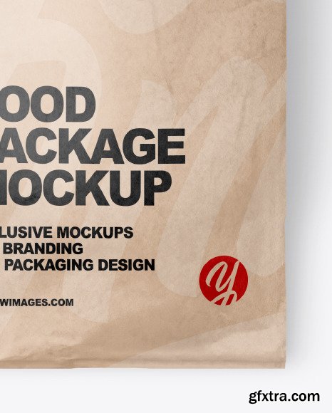 Kraft Package with Bread Mockup 82258