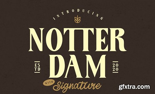 Notter Dam Font 