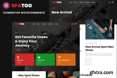 ThemeForest - Spatoo v1.0.0 - Modern Shoes eCommerce Elementor Template Kit - 31905061