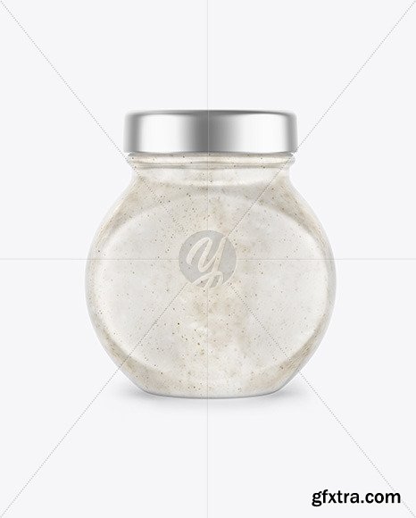 Sour Cream Sauce w/ Mushrooms Jar Mockup 81545