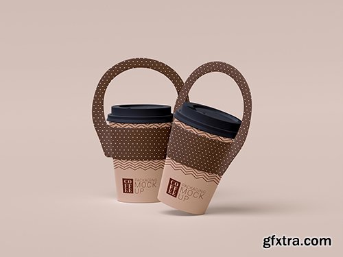 Take away disposable coffee cup mockup psd