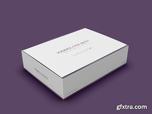 Psd rectangular cardboard box mockup