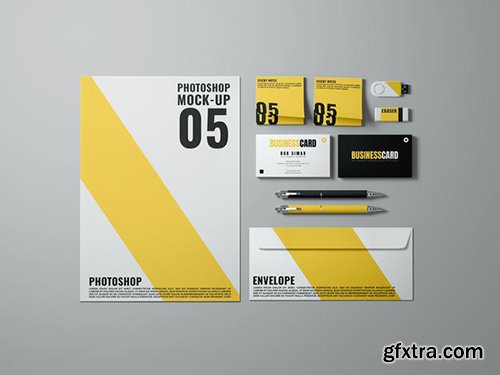 Simple branding mockup psd template