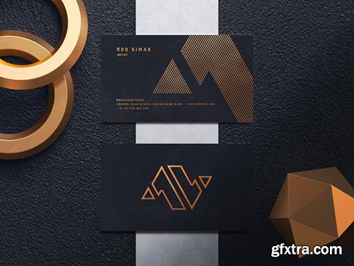 Luxury business card mockup psd template