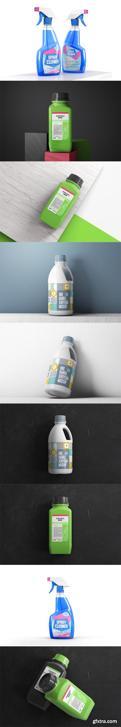 Plastic bottle mockup