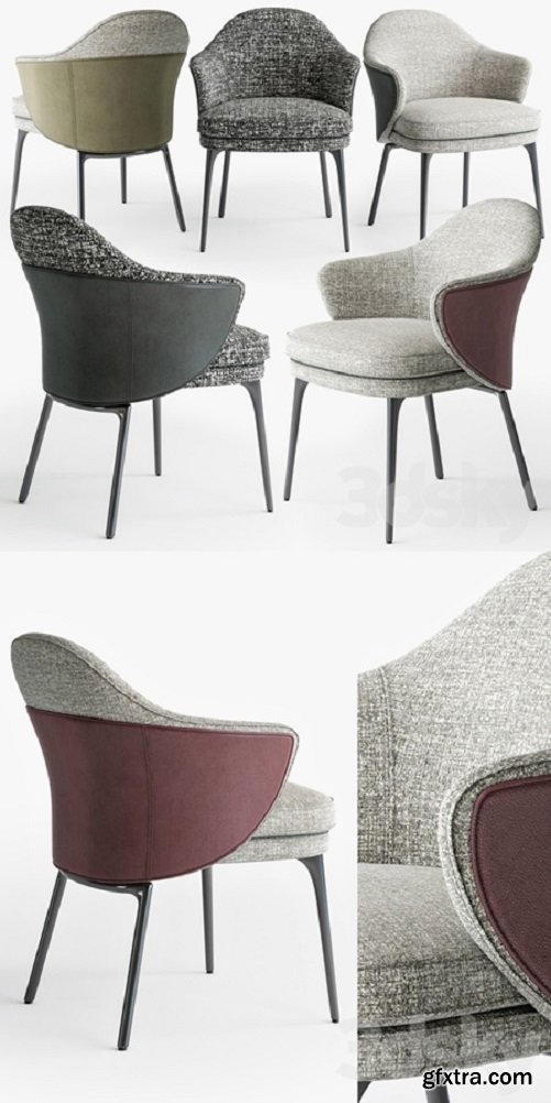 Minotti Angie dining armchair