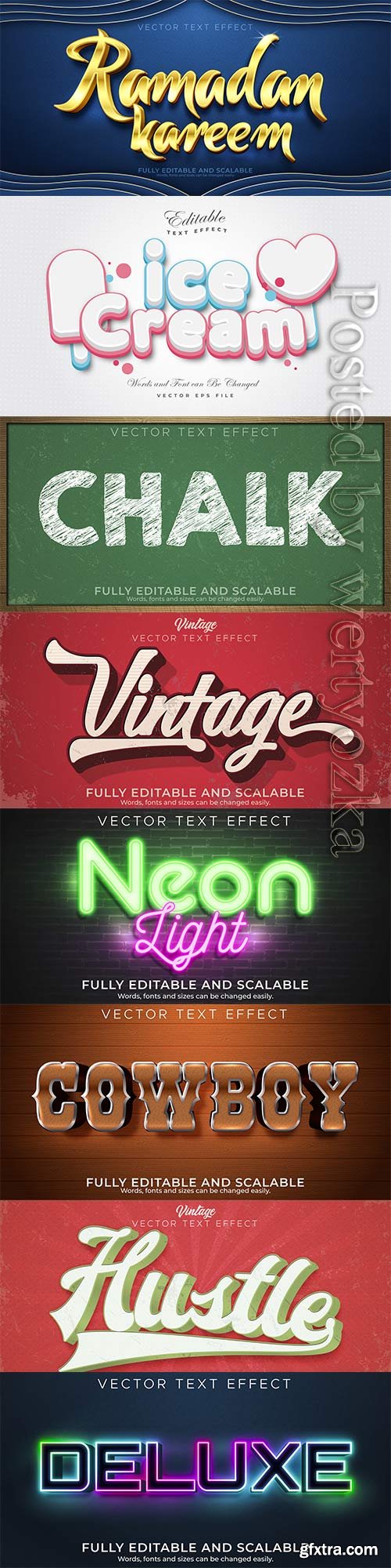 3d editable text style effect vector vol 341