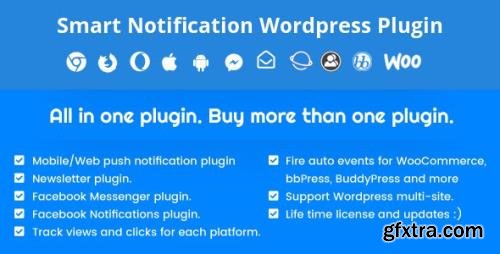 CodeCanyon - Smart Notification Wordpress Plugin v9.3.0 - Web & Mobile Push, FB Messenger, FB Notifications & Newsletter. - 6548533 - NULLED