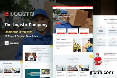 ThemeForest - Logistix v1.0.0 - Transportation Courier & Logistic Company Elementor Template Kit - 31990408