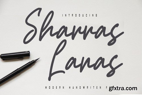 Sharras Lanas - Modern Handwritten Font