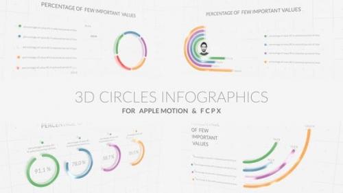 Videohive - 3D Circles Infographics