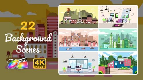 Videohive - 22 Background Scenes | Apple Motion & FCPX