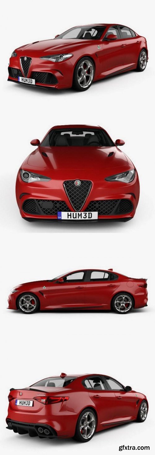 Alfa Romeo Giulia Quadrifoglio with HQ interior 2016