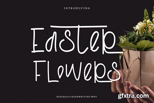 Easter Flowers Font 