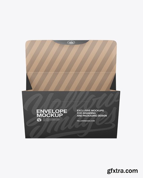 Opened Paper Envelope Mockup 82448