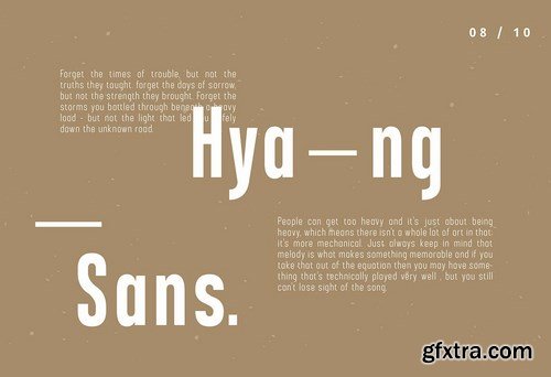 Hyang Modern Sans Serif Font