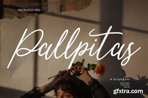 Pallpitas Slanted Script Font