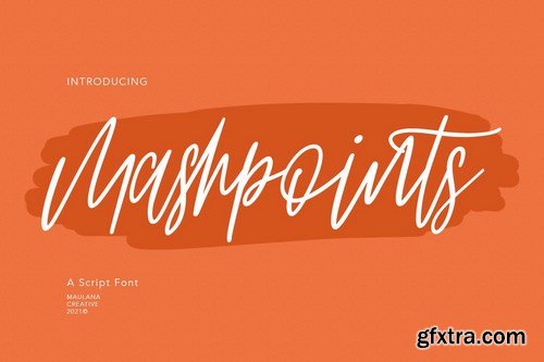 Mashpoints Handwritten Script Font