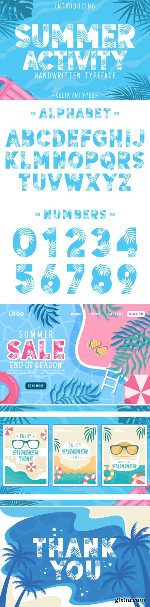 Summer Activity Font