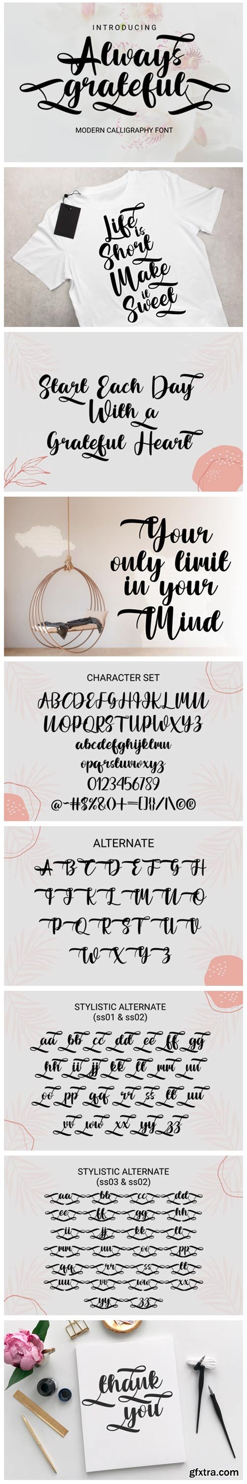 Always Grateful Font