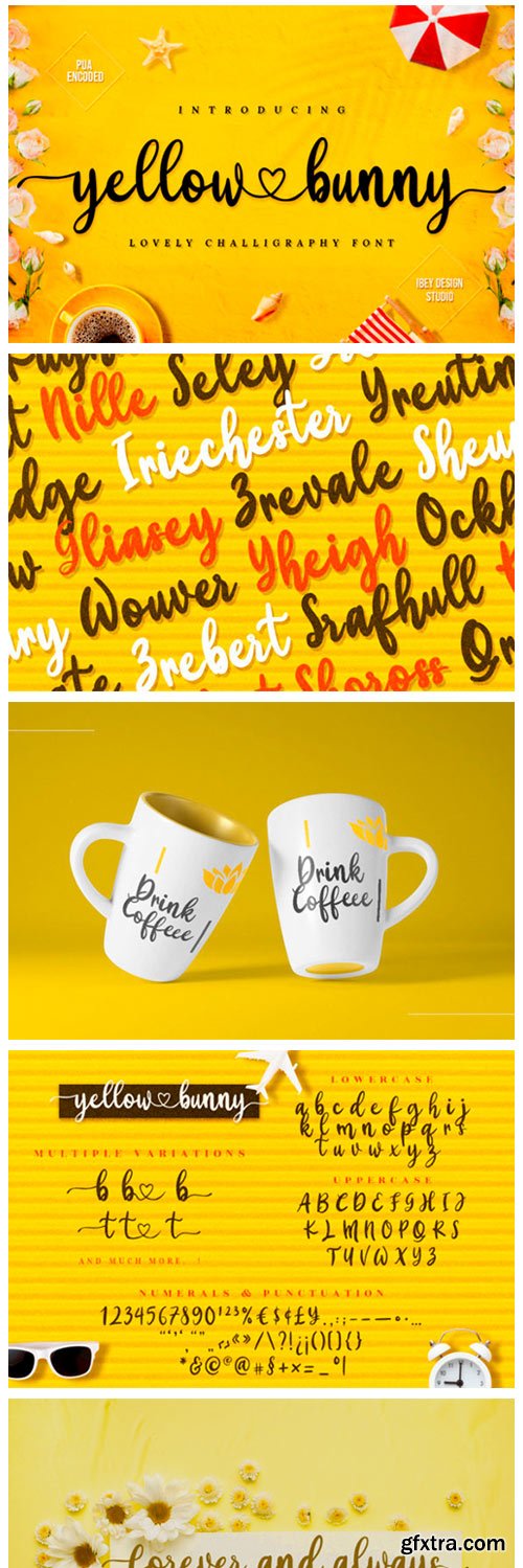 Yellow Bunny Font