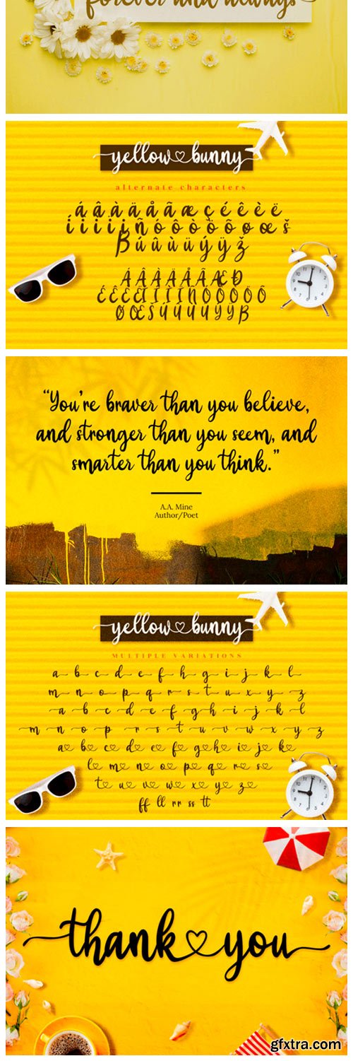 Yellow Bunny Font