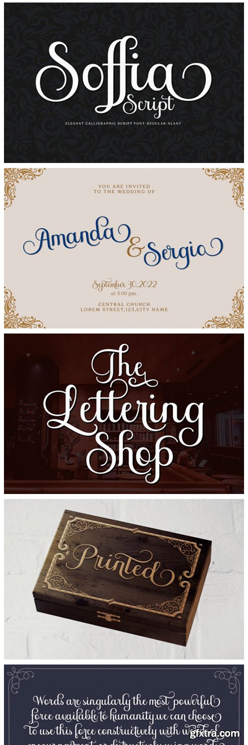 Soffia Script Font