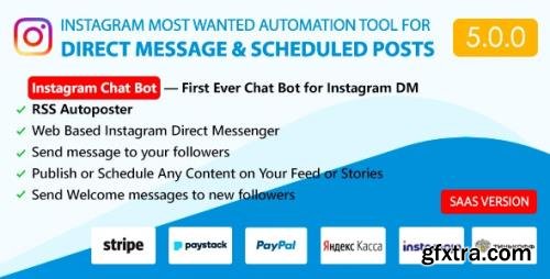 CodeCanyon - DM Pilot v5.0.0 - Instagram Chat Bot, Web Direct Messenger & Scheduled Posts - 23624241 - NULLED