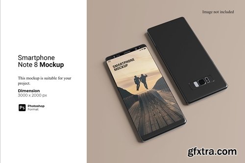 Smartphone Note 8 Mockup