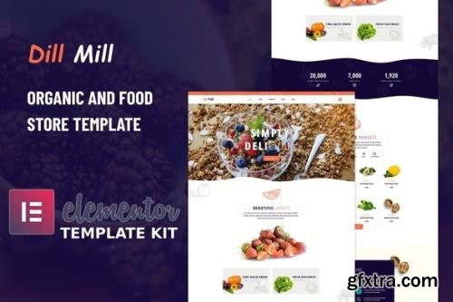 ThemeForest - Dillmill v1.0.0 - Organic Food Store Elementor Template Kit - 31978474