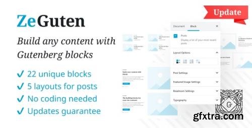 CodeCanyon - ZeGuten v1.1.3 - Gutenberg Blocks - 25595416