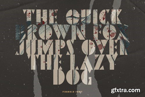 Pinmold - Modern Stencil Font