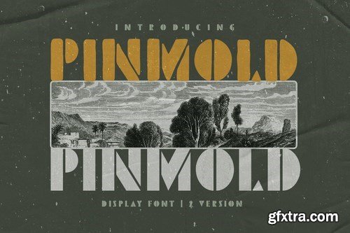 Pinmold - Modern Stencil Font