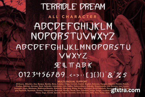 Terrible Dream - Horror And Scary Typeface