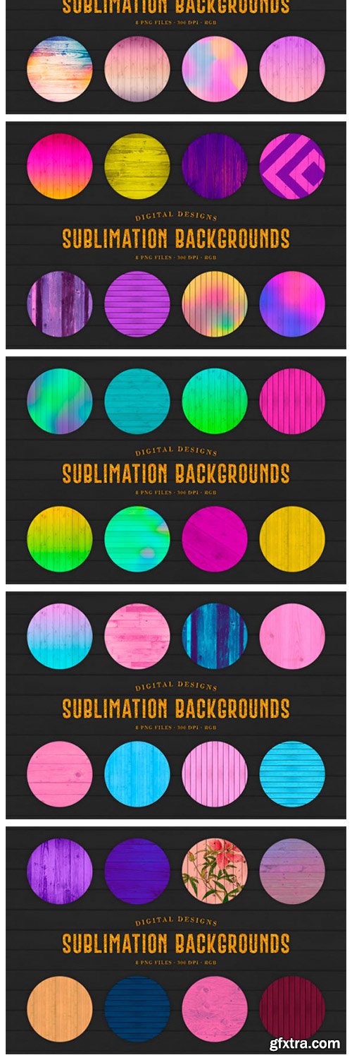 160 Sublimation Backgrounds BUNDLE 11425918