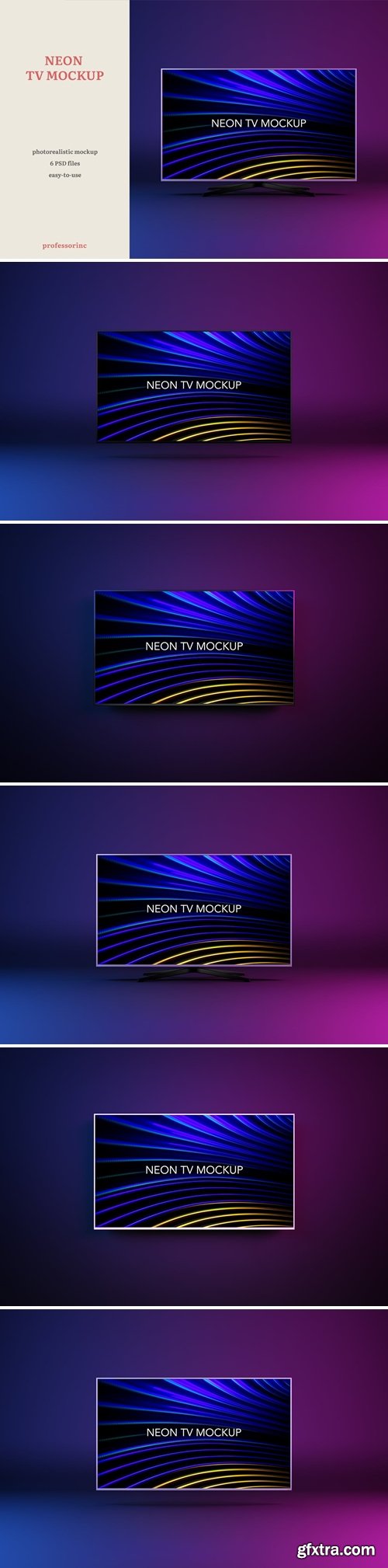 Neon TV Mockup