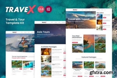 ThemeForest - TraveX v1.1.0 - Travel & Tour Agency Elementor Template Kit - 29108594